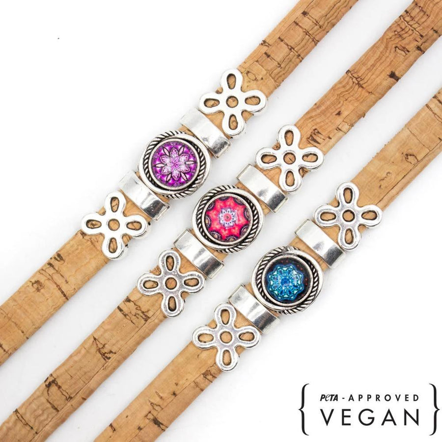 vintage handmade cork bracelet