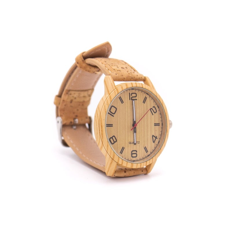Recicled corck and wood women watch