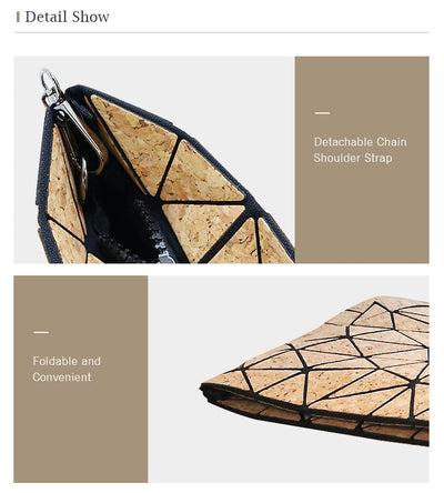 HEX big cork chain luxury handbag