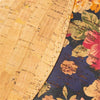Original handmade natural cork Botanical Flowers and rustic Crossbody bag