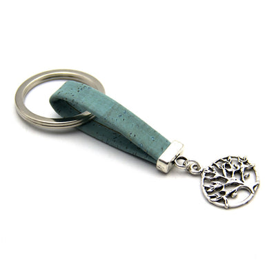 TREE OF LIFE Natural Cork keychian