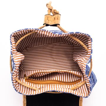 OCEAN - Cork Textile vegan mini backpack