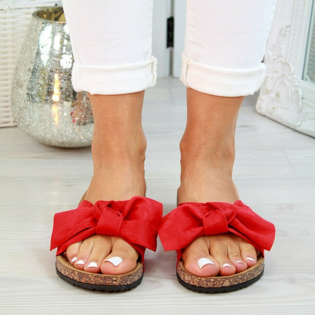LACES  Bow Slip On fashion Sandals