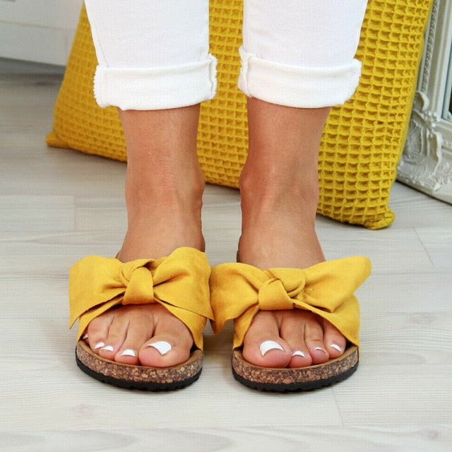 LACES  Bow Slip On fashion Sandals