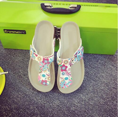 Cork Mono Belt Strap flower power Babouche