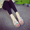 Cork  Belt Double Strap Babouche Slides
