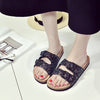 Cork  Belt Strap Babouche Slides