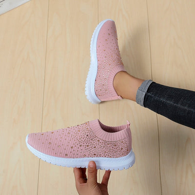 NIGHTFALL PINK MESH SNEAKERS