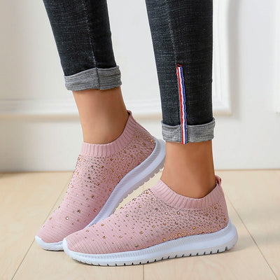 NIGHTFALL PINK MESH SNEAKERS