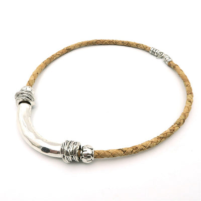 Natural Cork Handmade antique sliver tube