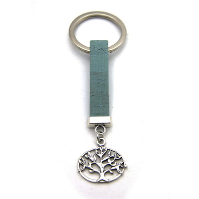 TREE OF LIFE Natural Cork keychian