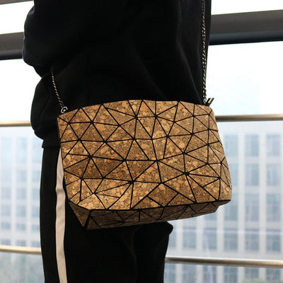 HEX big cork chain luxury handbag