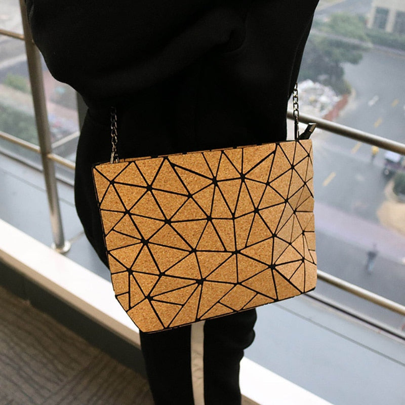 HEX big cork chain luxury handbag
