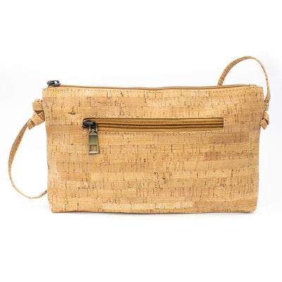 Original handmade natural cork Botanical Flowers and rustic Crossbody bag