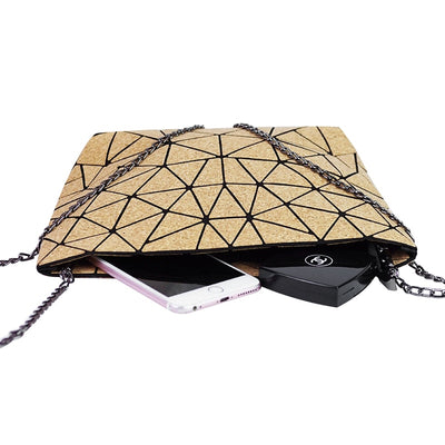 HEX big cork chain luxury handbag