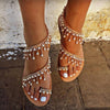 Vintaje boho flat sandals
