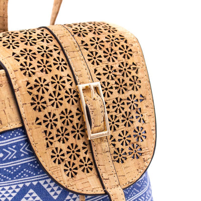 OCEAN - Cork Textile vegan mini backpack