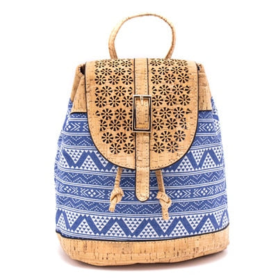 OCEAN - Cork Textile vegan mini backpack